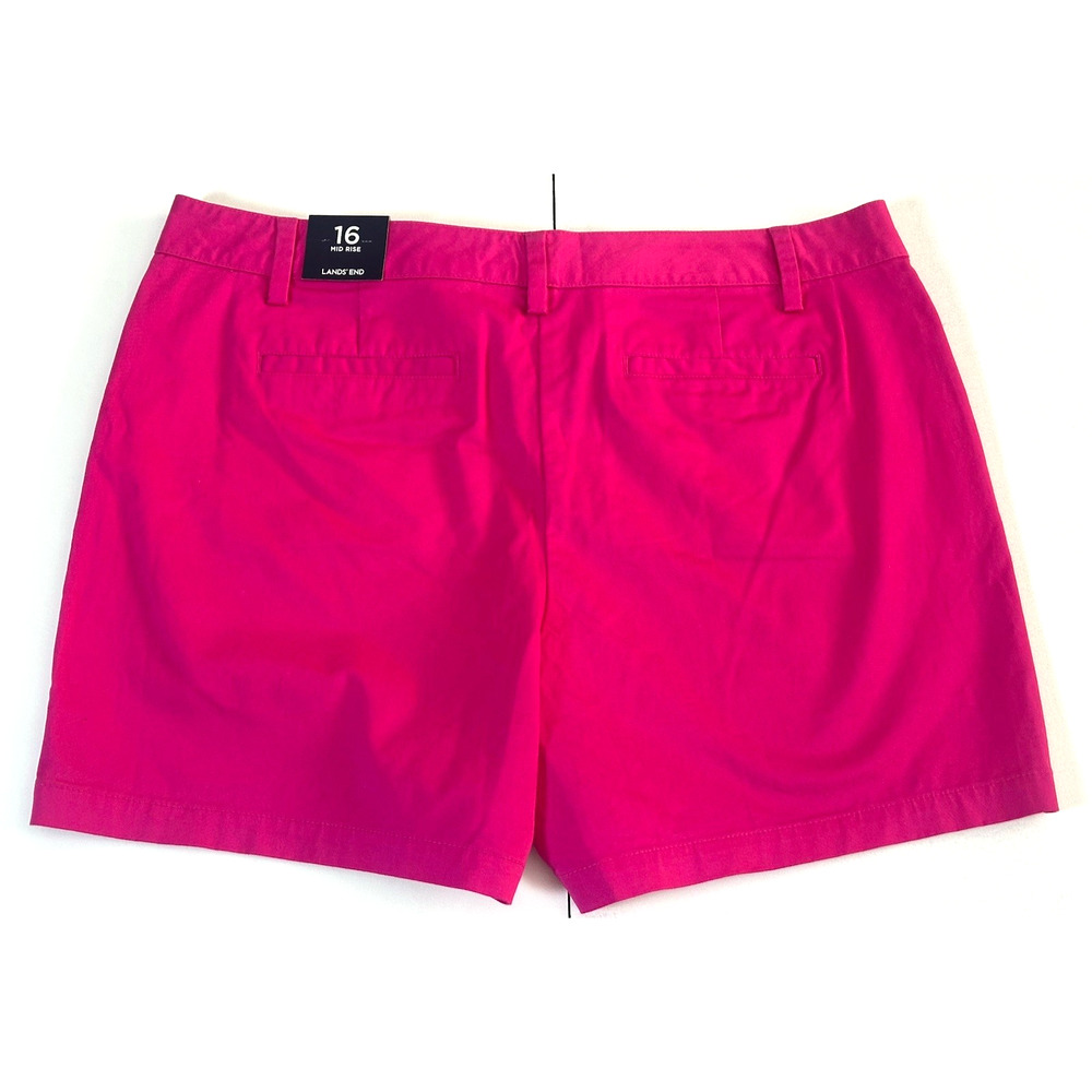 Land’s End Women's Shorts Size 16 Pink Magenta NWT - Picture 4 of 16